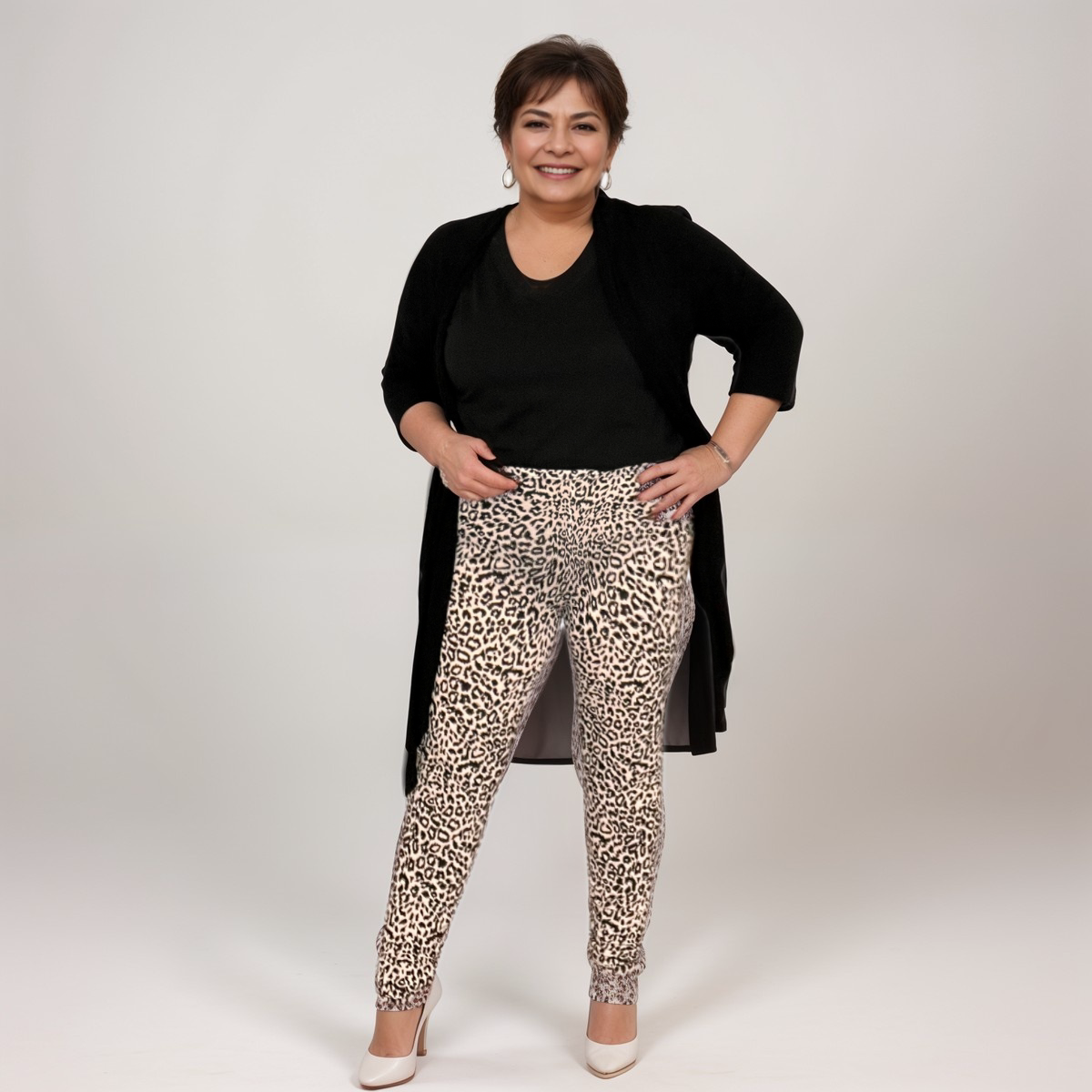 ROCKTHOSECURVES LEOPARD PRINT SOFT STRETCHY LEGGINGS