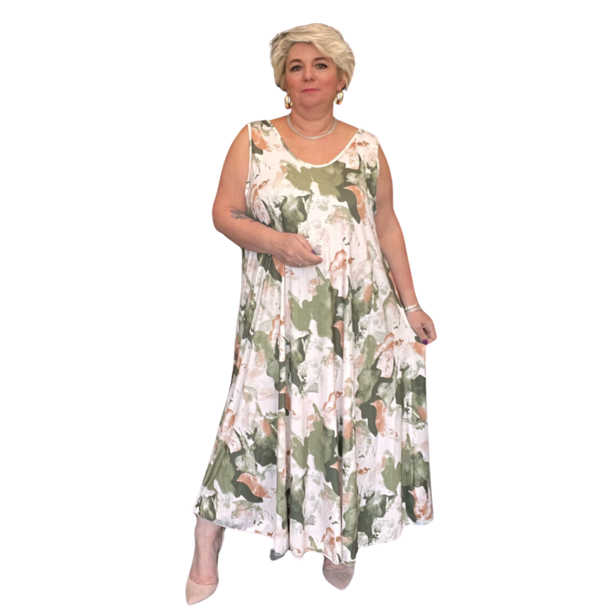 Calf length maxi deals dress