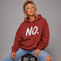 Oversized Cotton Hoodie with NO logo