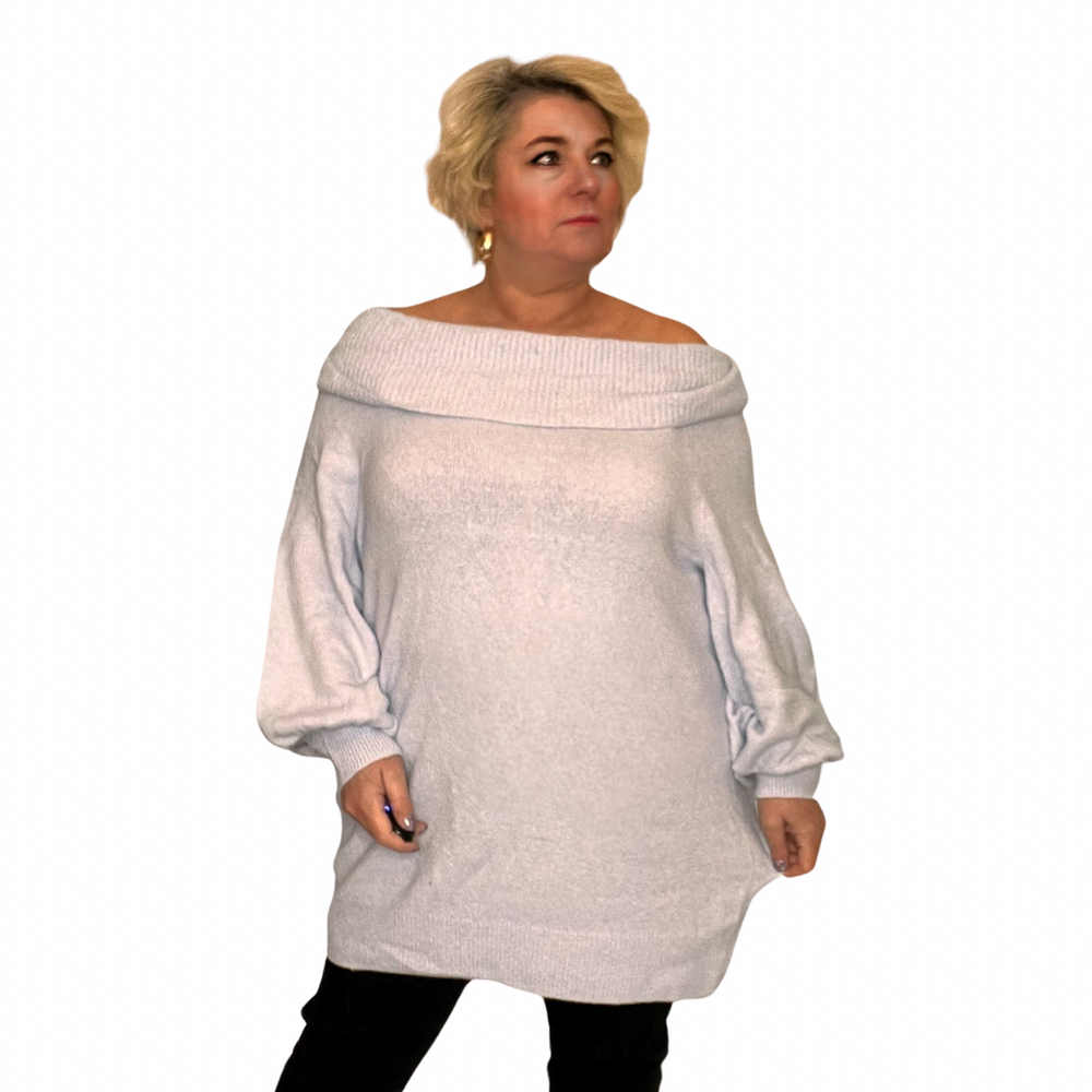 Off the shoulder hot sale plus size sweater dress