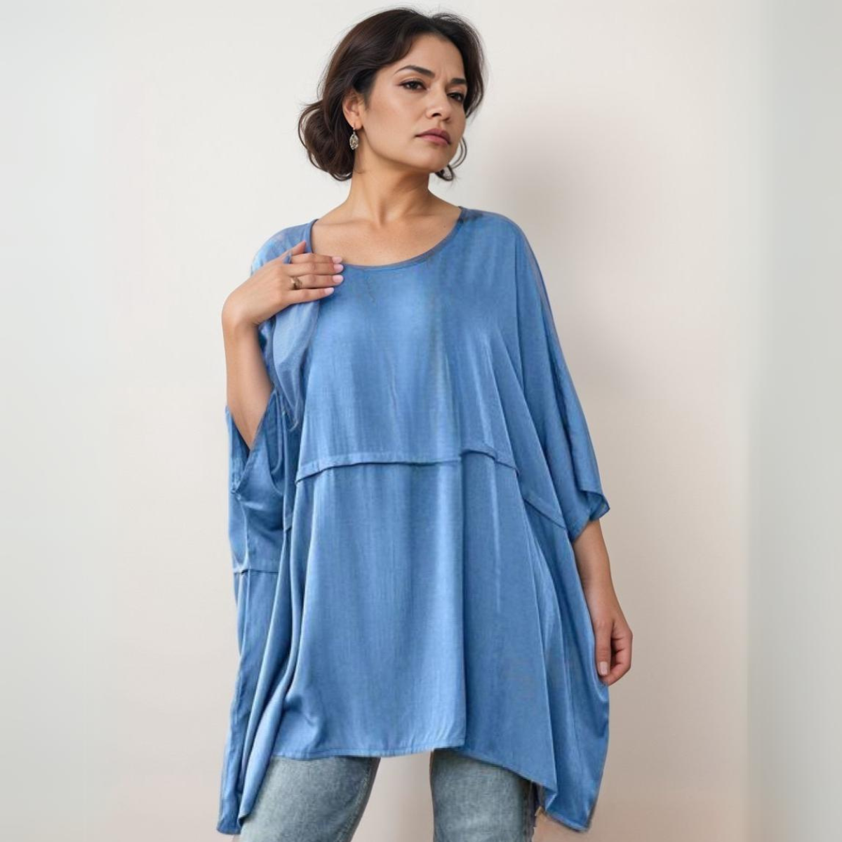 ROCKTHOSECURVES OVERSIZED LONG LENGTH KAFTAN / BLOUSE