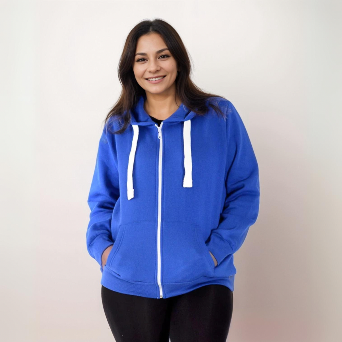 ZIP UP HOODIE PLUS SIZE JACKET