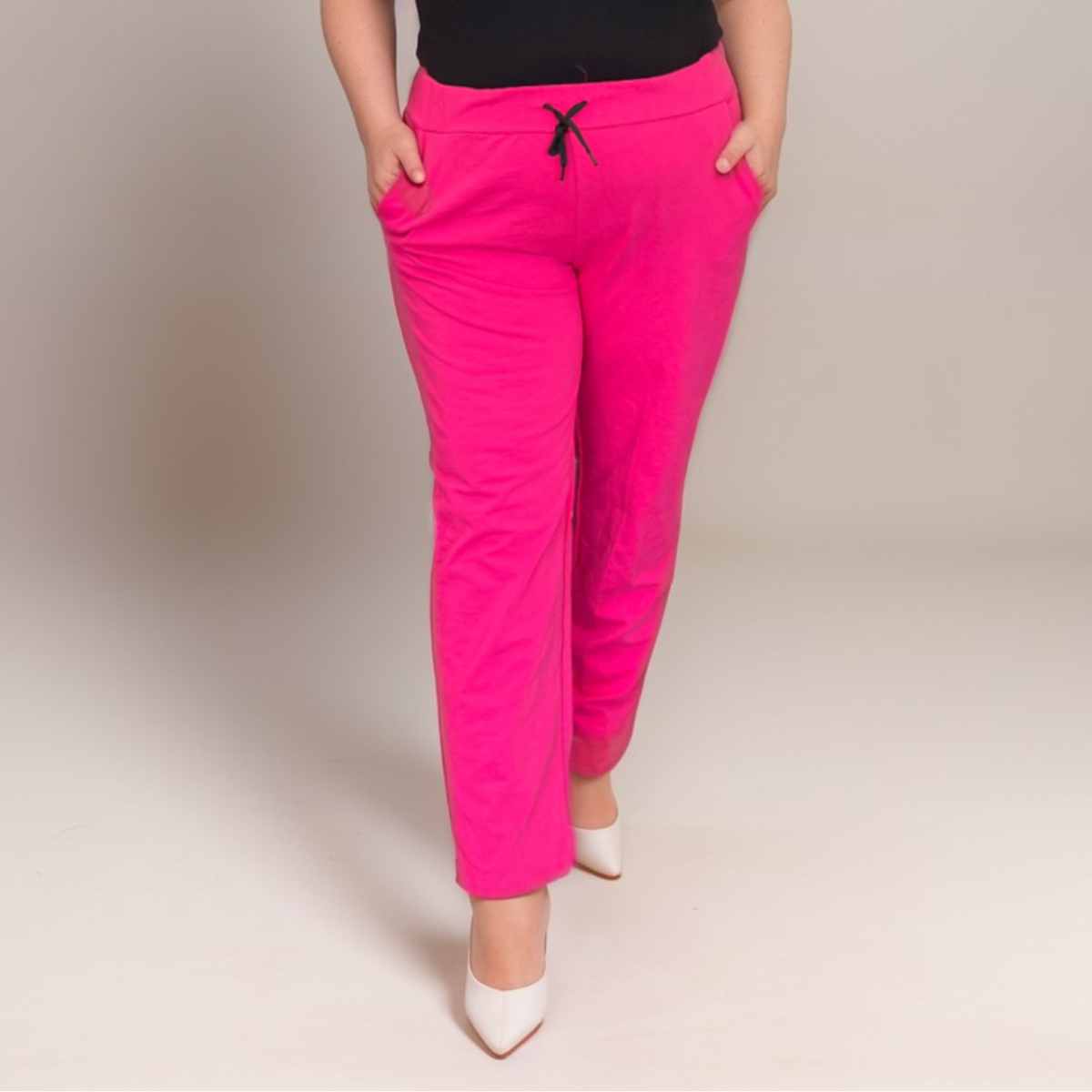 ROCKTHOSECURVES BRIGHT COLOURED JOGGERS ELASTIC WAIST TROUSERS WITH POCKETS