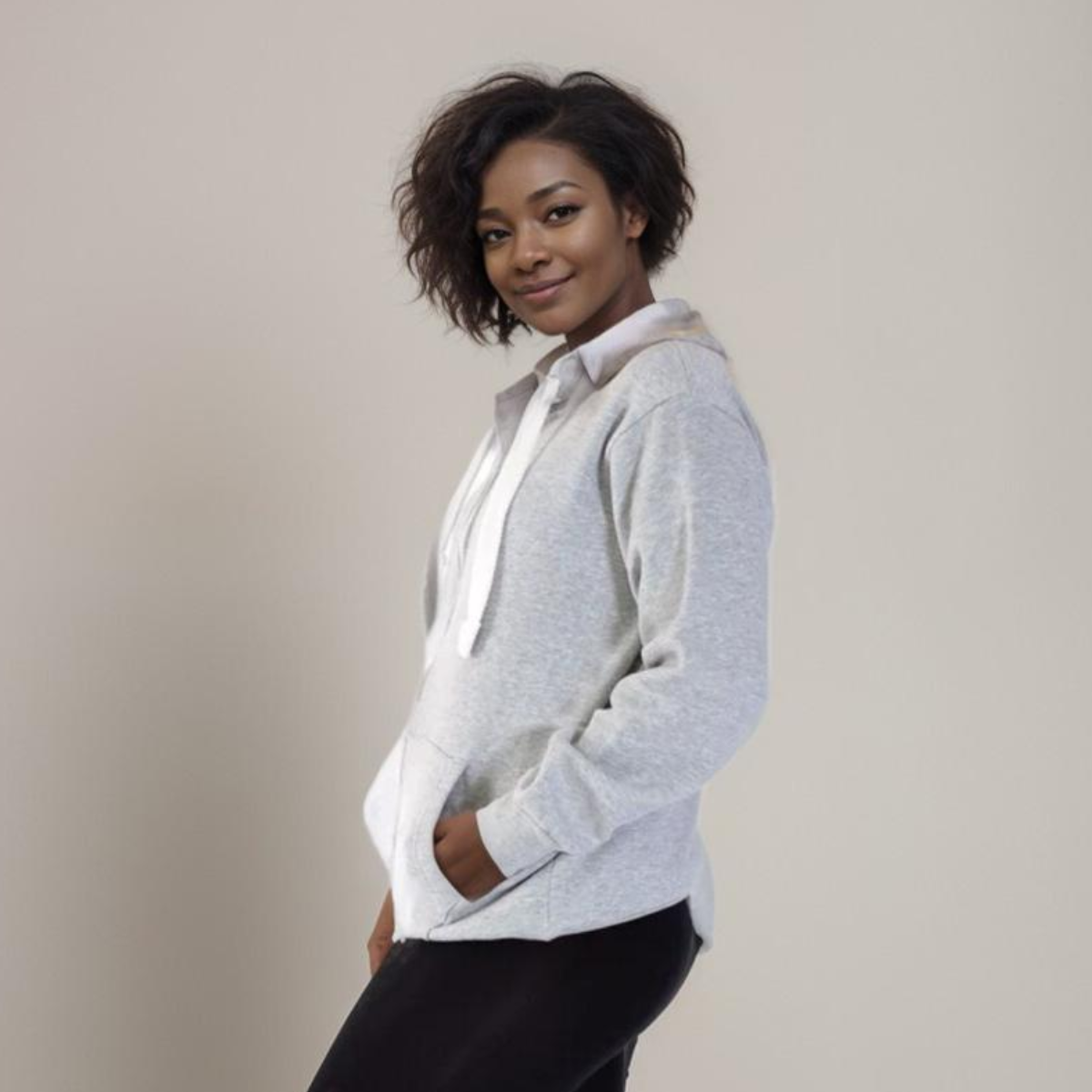 ROCKTHOSECURVES ZIP UP HOODY PLUS SIZE JACKET