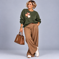 Cotton Triple Heart Sweatshirt