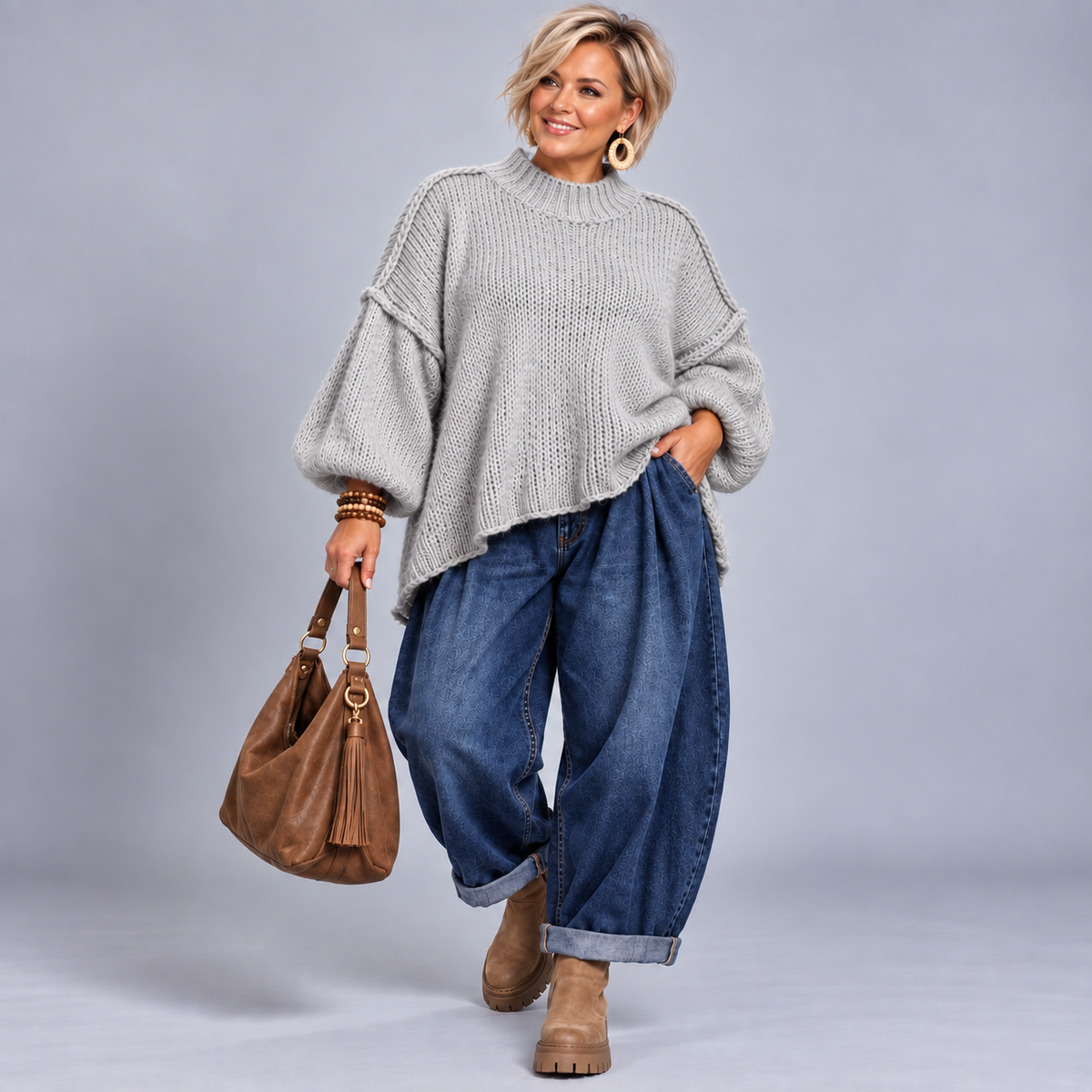 Luxury Mohair Wool Baggy Oversized Jumper