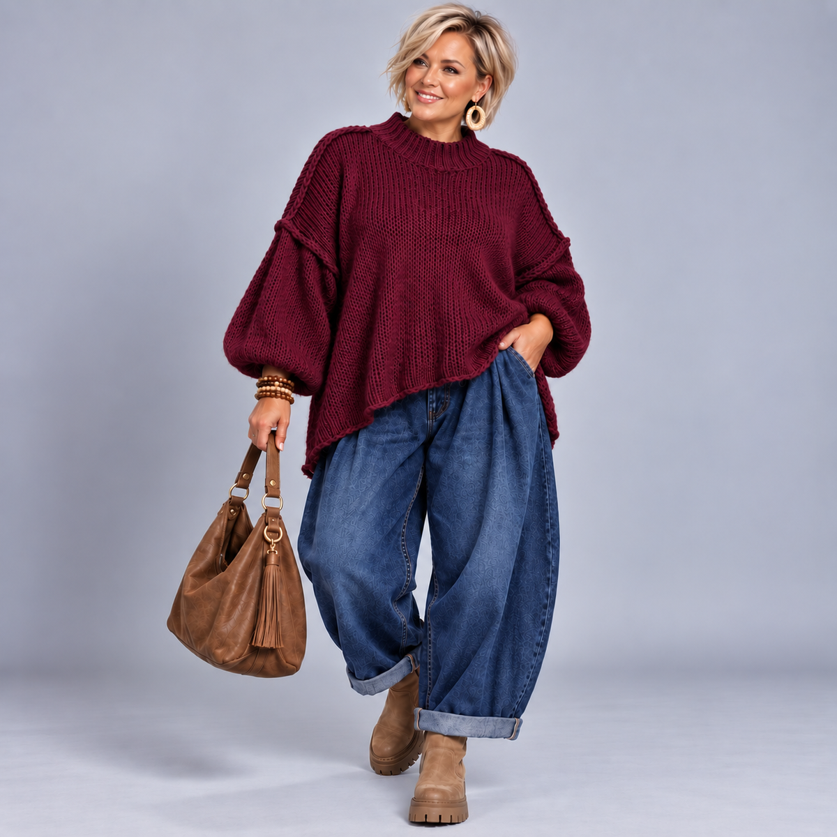 Luxury Mohair Wool Baggy Oversized Jumper
