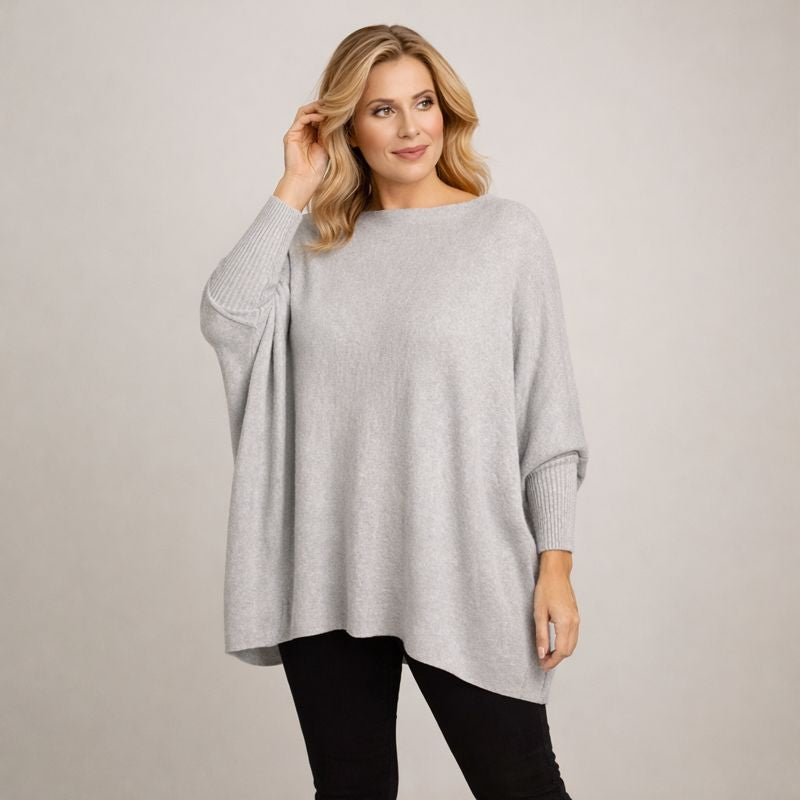 Super Soft Oversized Slash Neck Jumper