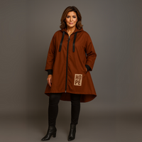 A-Line Dipped Hem Rain Mac