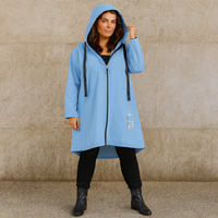 A-Line Dipped Hem Rain Mac