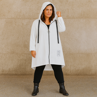 A-Line Dipped Hem Rain Mac