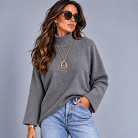 Super Soft Turtle Neck Jumper with Long Sleeves