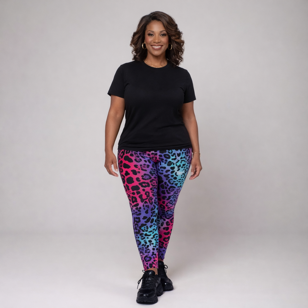 Leopard Print Soft Stretchy Leggings