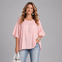 Fluted Sleeve Swing Top Blouse