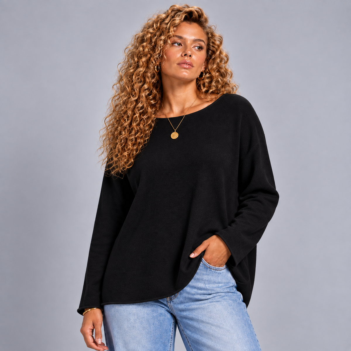Super Soft Round Neck Long Sleeve Jumper