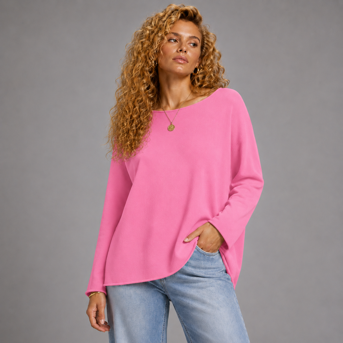 Super Soft Round Neck Long Sleeve Jumper