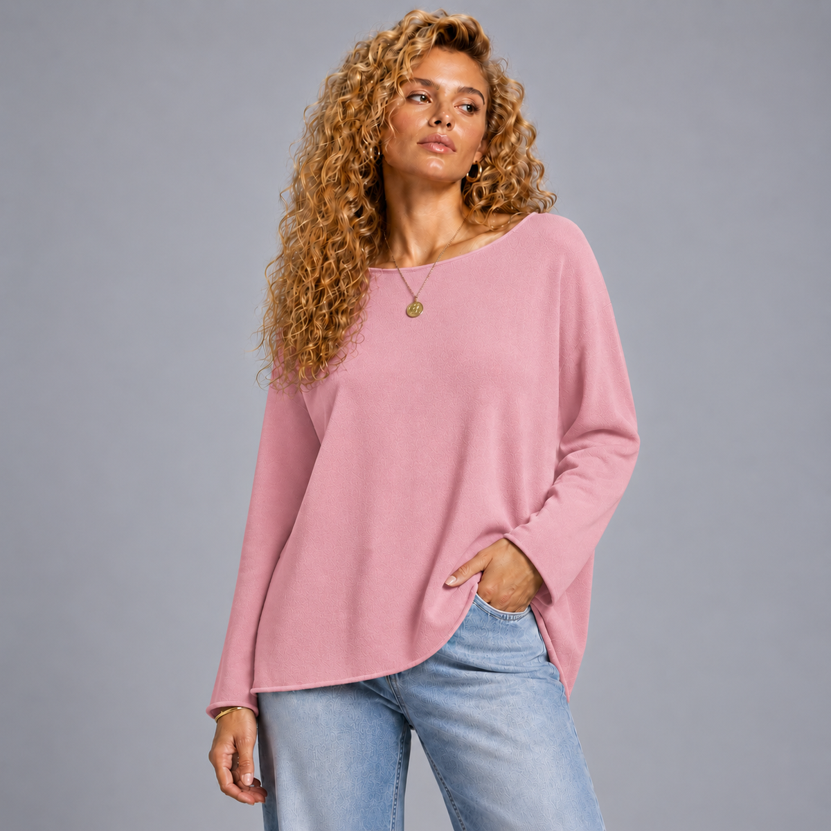 Super Soft Round Neck Long Sleeve Jumper