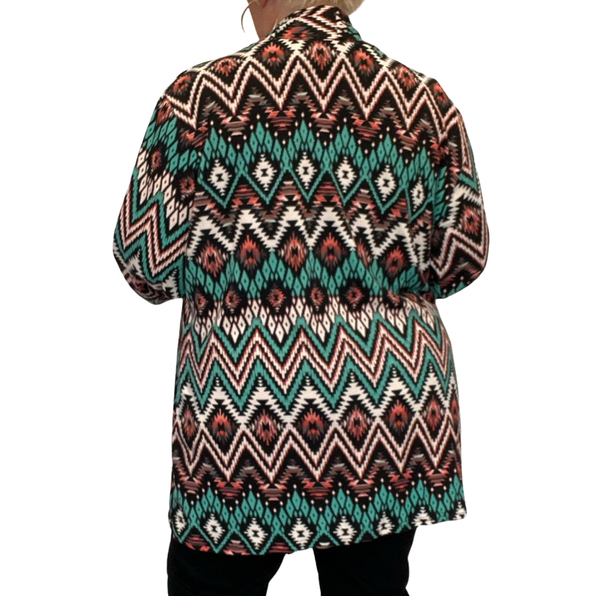 Soft Stretchy Open Front Waterfall Jacket