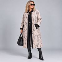 Luxury Embossed Fully Lined Lightweight Midi Coat