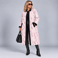 Luxury Embossed Fully Lined Lightweight Midi Coat