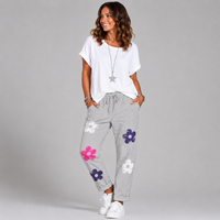 Super Stretch Magic Trousers / Jeans with Hippy Flowers