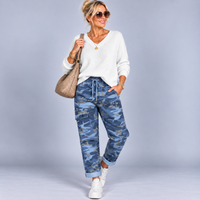 Stretch Camo-Print Denim Magic Trousers / Jeans