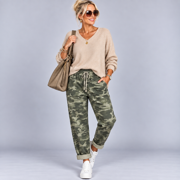 Stretch Camo-Print Denim Magic Trousers / Jeans