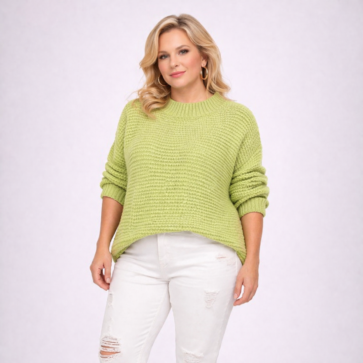 Chunky Knit Turtle Neck Jumper