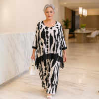 Splash Effect Two-Piece Outfit Set