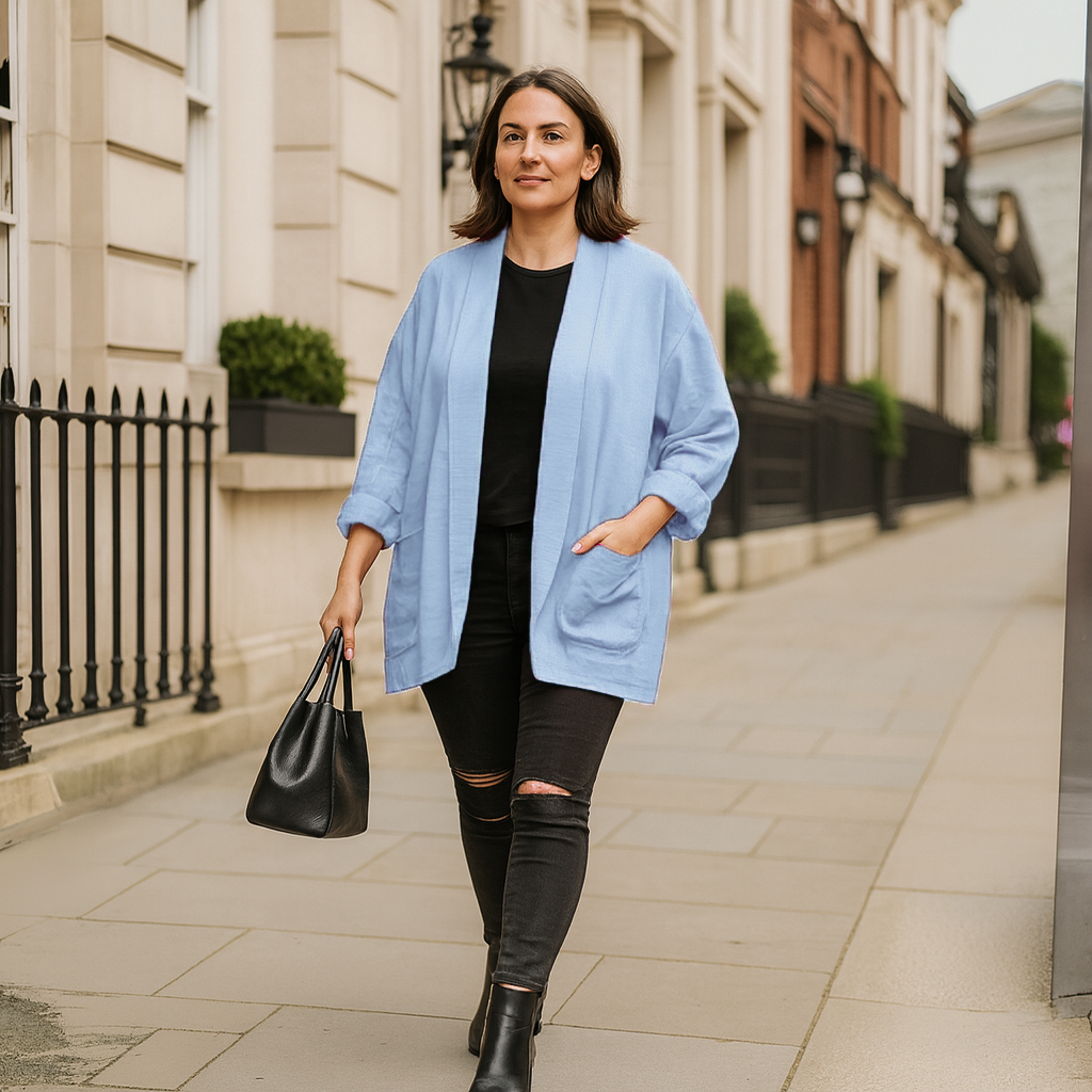 Open Front Loose Fitting Jacket