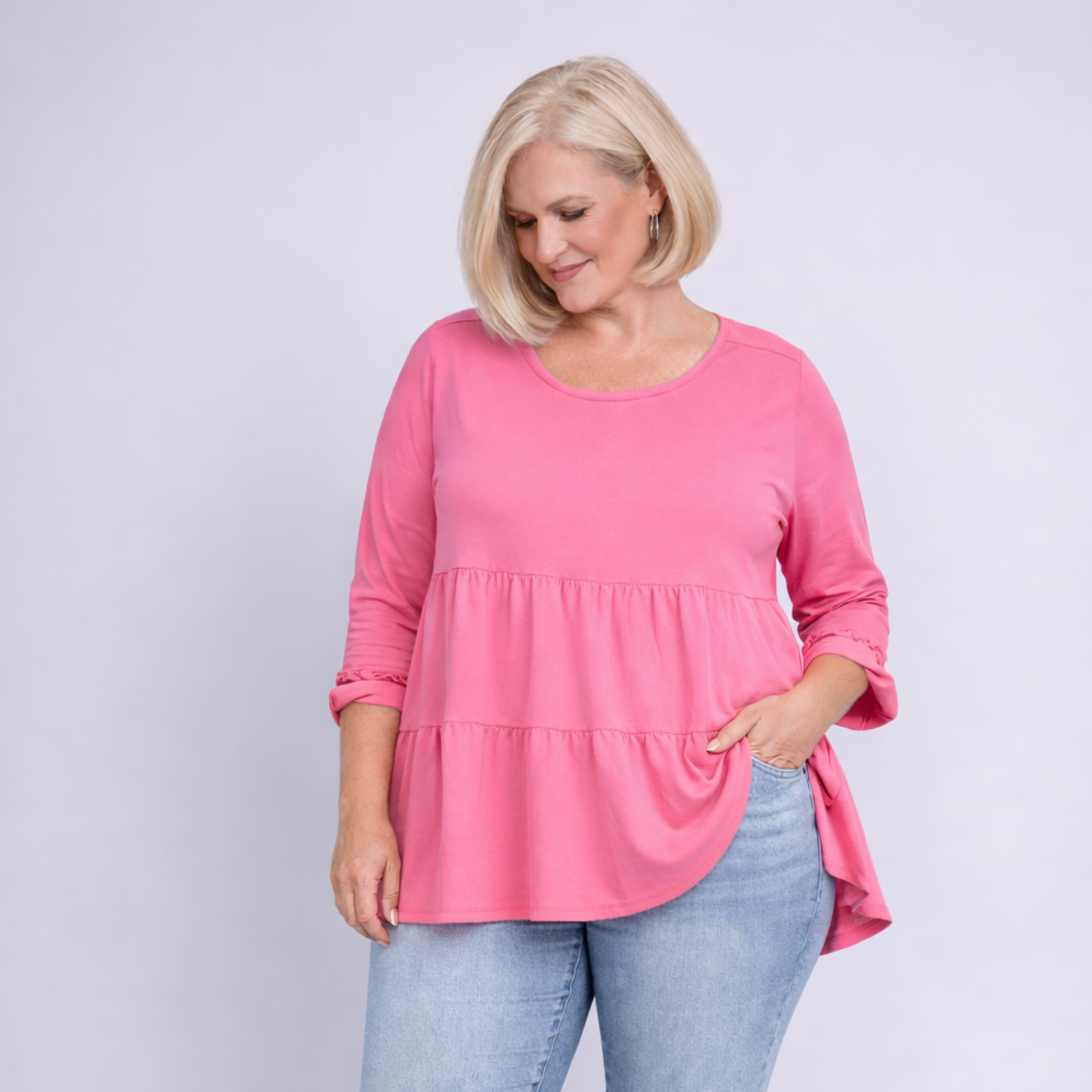 Layered Cotton Tunic – Swing Top Style