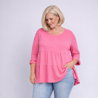 Layered Cotton Tunic – Swing Top Style