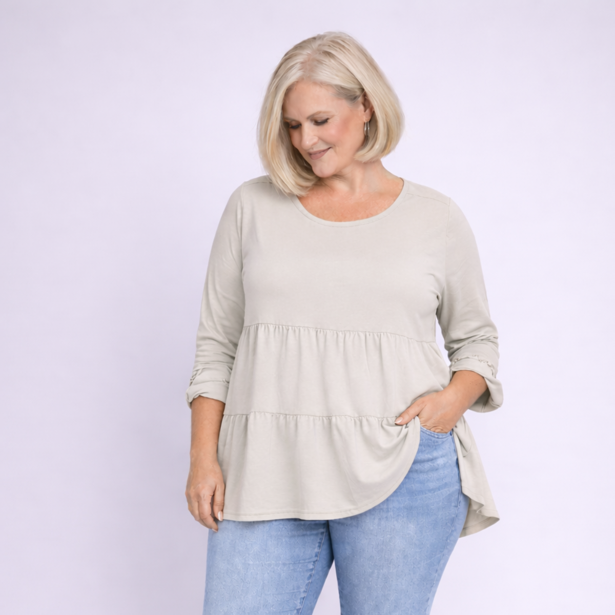 Layered Cotton Tunic – Swing Top Style