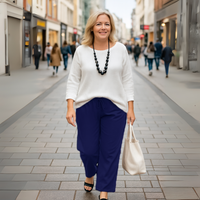 Plain Stretchy High Waist Palazzo Trousers
