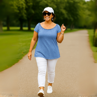 Longline Off-Shoulder Bardot Top / T-Shirt