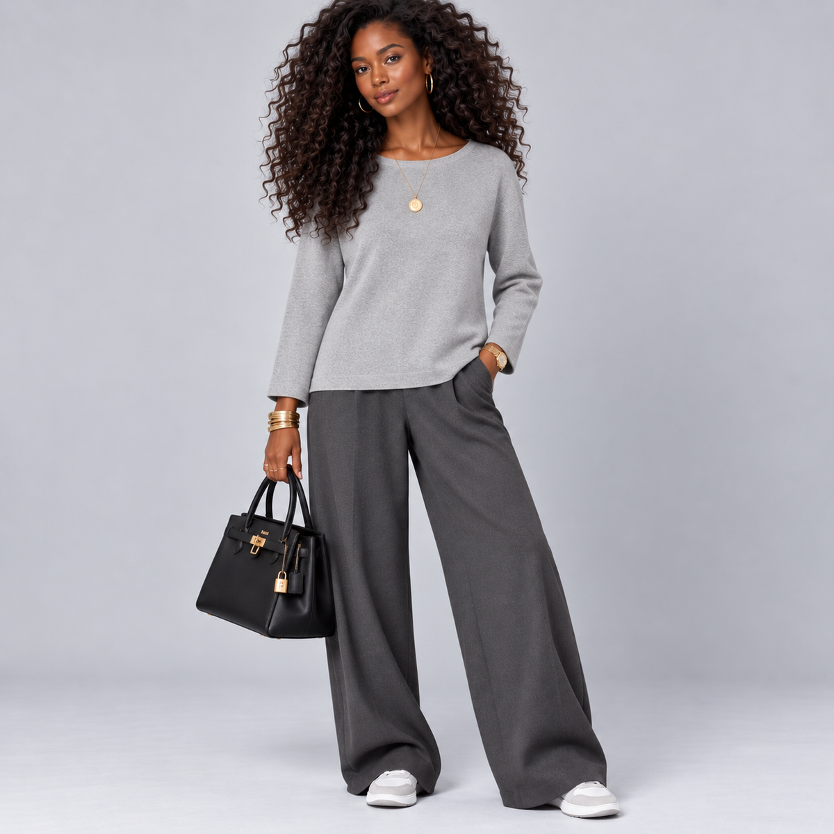 Soft long sleeve jumper