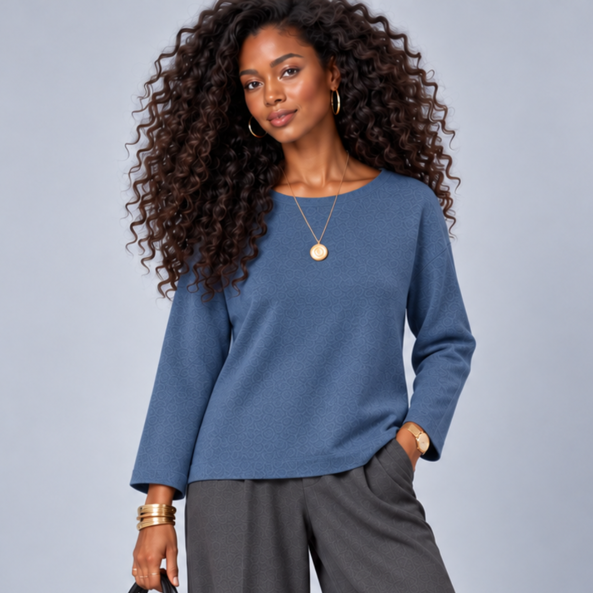 Soft long sleeve jumper