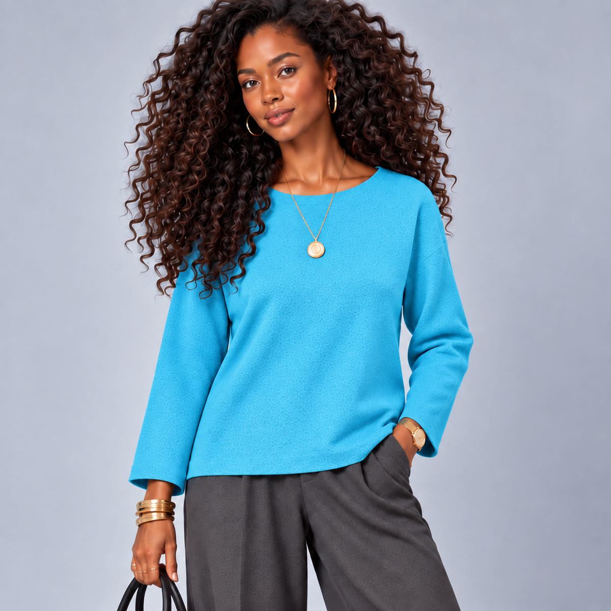 Soft long sleeve jumper