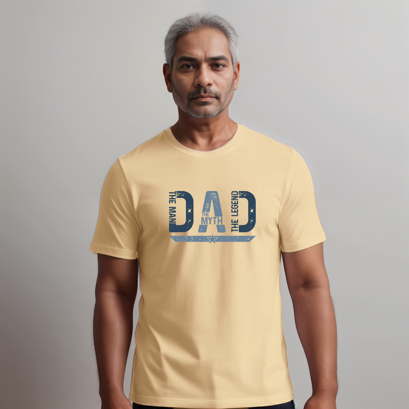 Men’s “Dad—The Myth, The Legend” Cotton T-Shirt