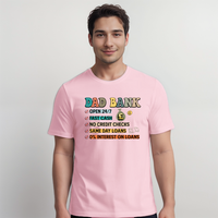 Men’s “Dad Bank” Short-Sleeve Cotton T-Shirt