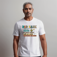Men’s “Dad Bank” Short-Sleeve Cotton T-Shirt