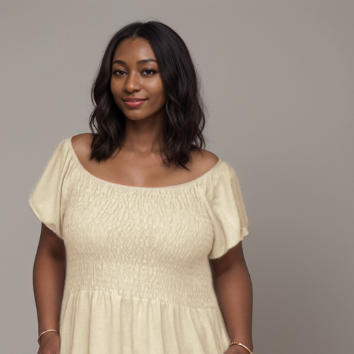 Smocked-Top Summer Dress with Pockets