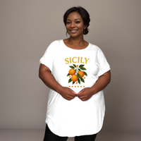 Sicily Dipped Hem T-Shirt