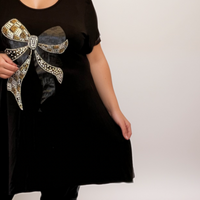 Lace Bow A-Line Swing Top
