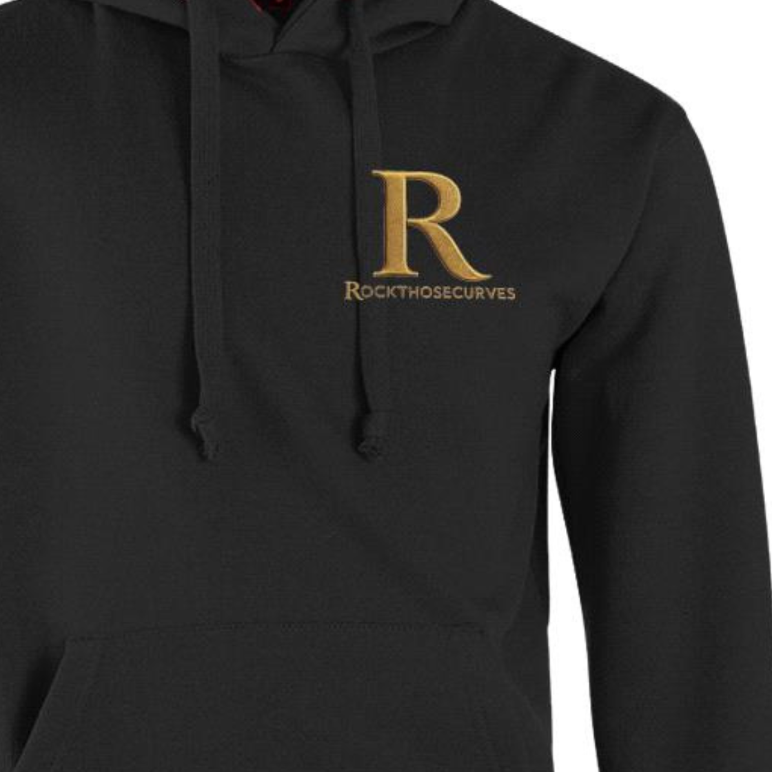 ROCKTHOSECURVES SIGNATURE EMBROIDERED HOODIE