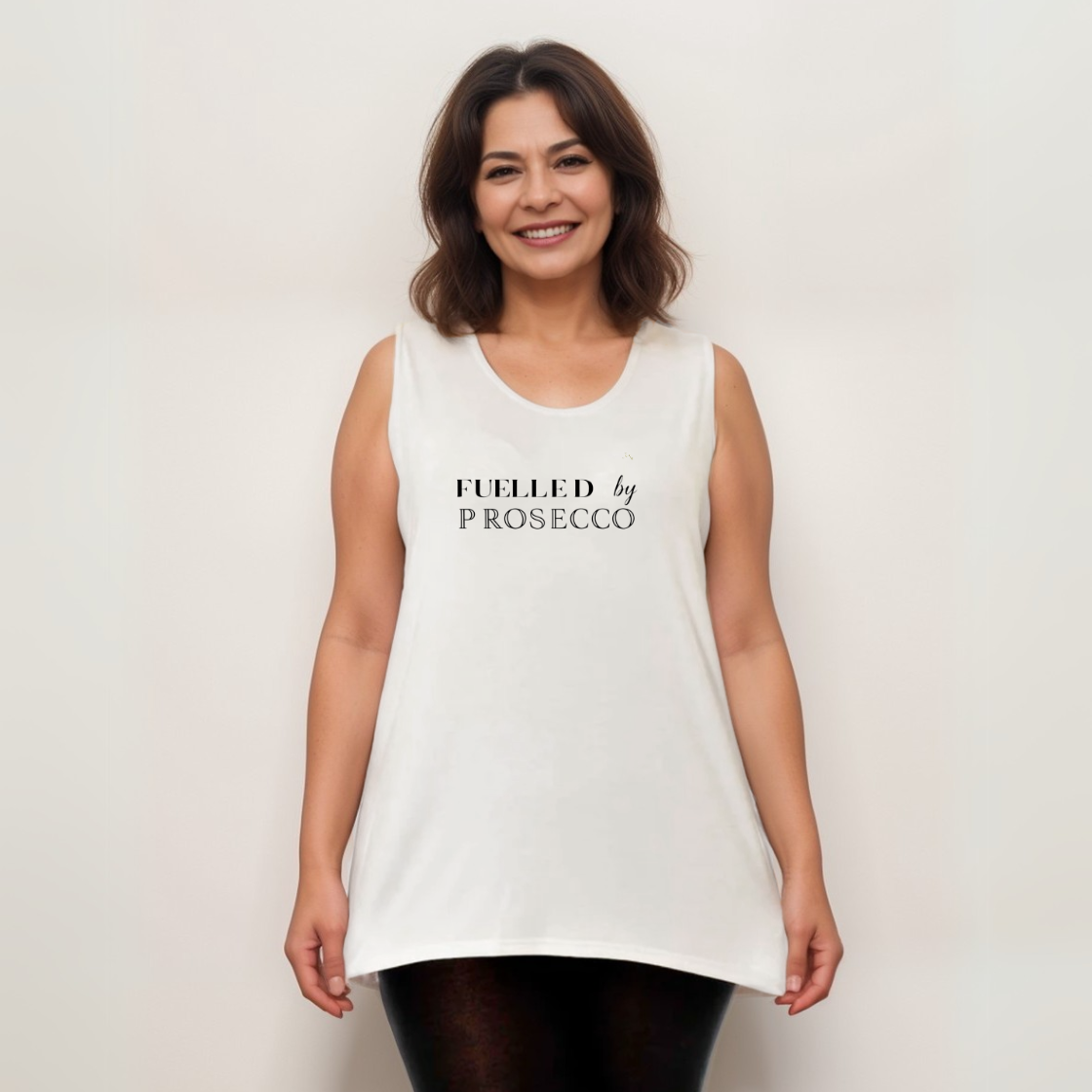 FUELLED BY PROSECCO SLEEVELESS VEST / TOP