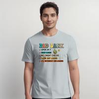 Men’s “Dad Bank” Short-Sleeve Cotton T-Shirt
