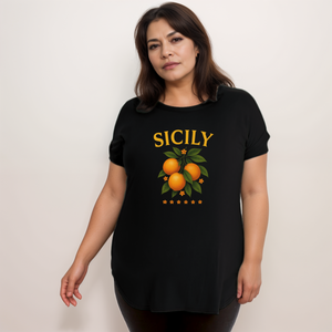 Sicily Dipped Hem T-Shirt
