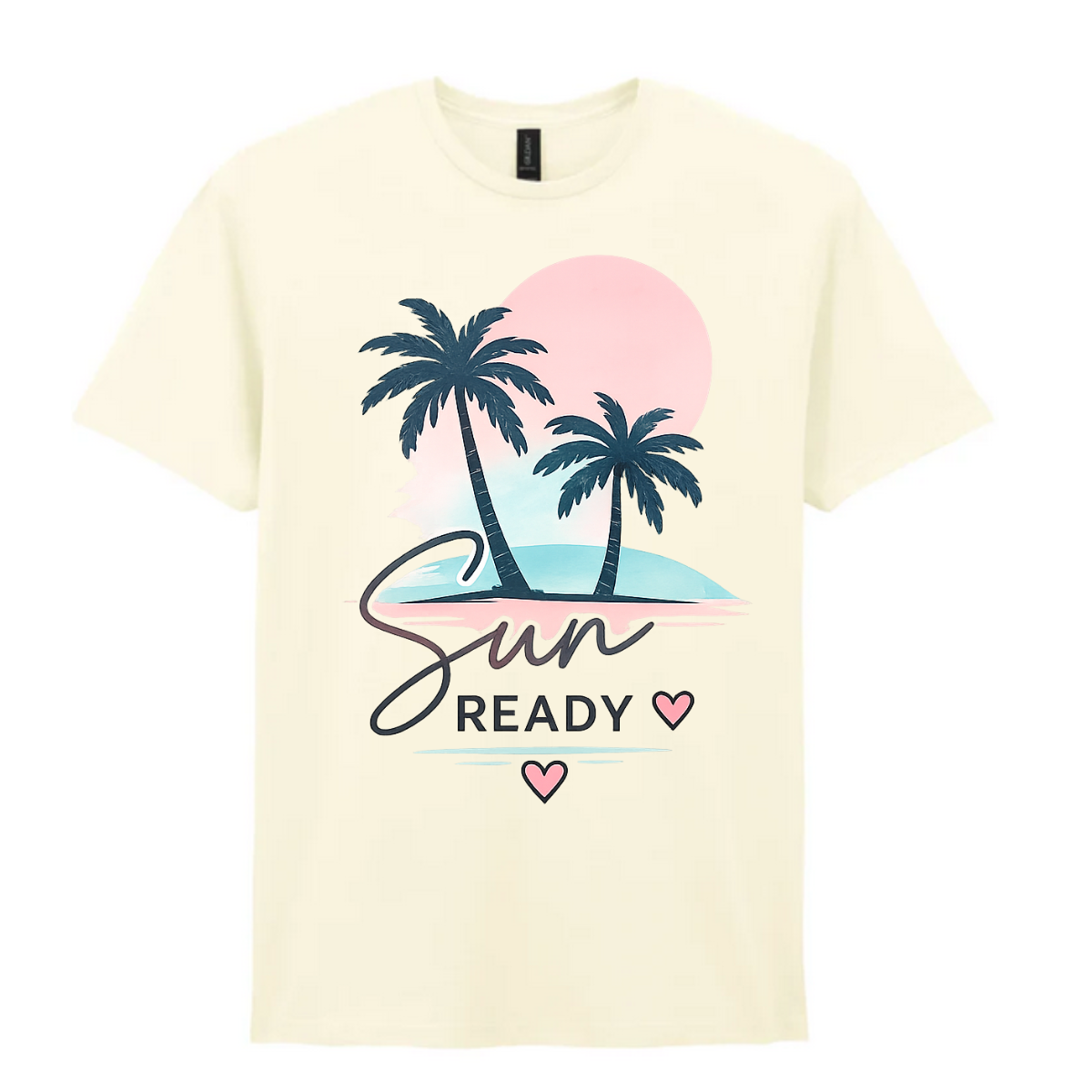 Long T-shirt with Sun Ready Motif
