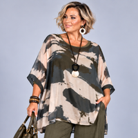 Chiffon Oversized Blouse with Undervest